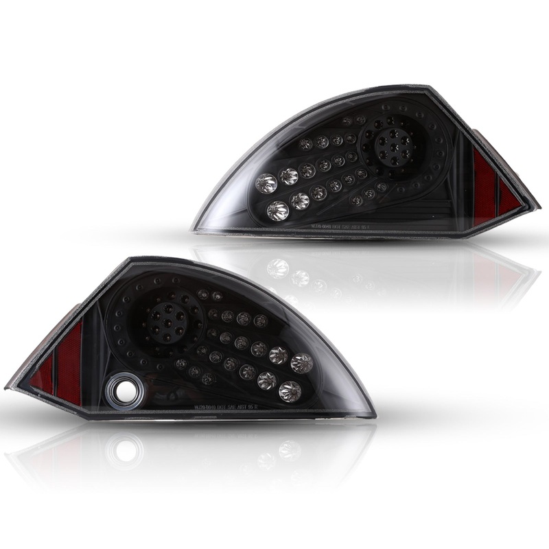 For 2000-2005 Mitsubishi Eclipse LED Tail Light – Black/Clear