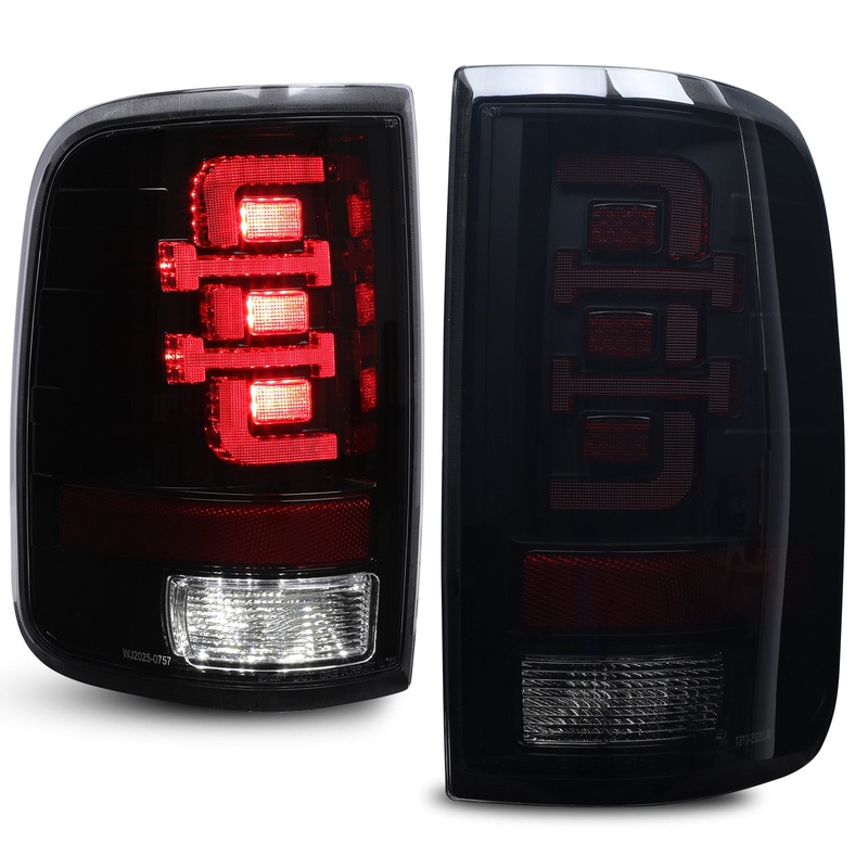 For 2004-2008 Ford F-150 Styleside Model LED Taillights – Matte Black/ Smoke Lens