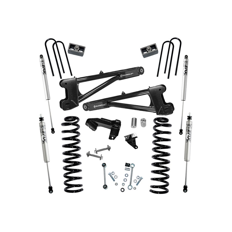 4″ Lift Kit w/ FOX Shocks – 11-16 F250/350 4WD Diesel w/ Replacement Radius Arms K987F