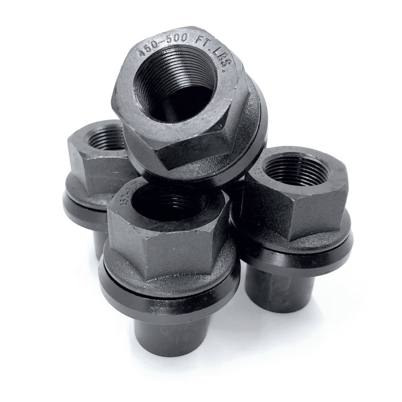 Two Piece 19mm Sleeve Flanged M22x1.5 Wheel Nuts 33mm Hex by TYK Industries