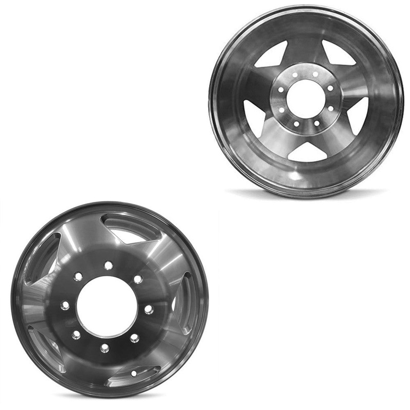 16×6 Road Ready RRW-3335A Polished 99-04 FORD DUALLY Wheels 8×170 Set of 4 (Fits Stock Tire Sizing)