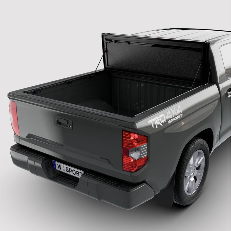 Tonneau Covers I WORKSPORT 2022-2025 Toyota Tundra AL4  Flip-Up Aluminum Trifold Hard Tonneau Cover