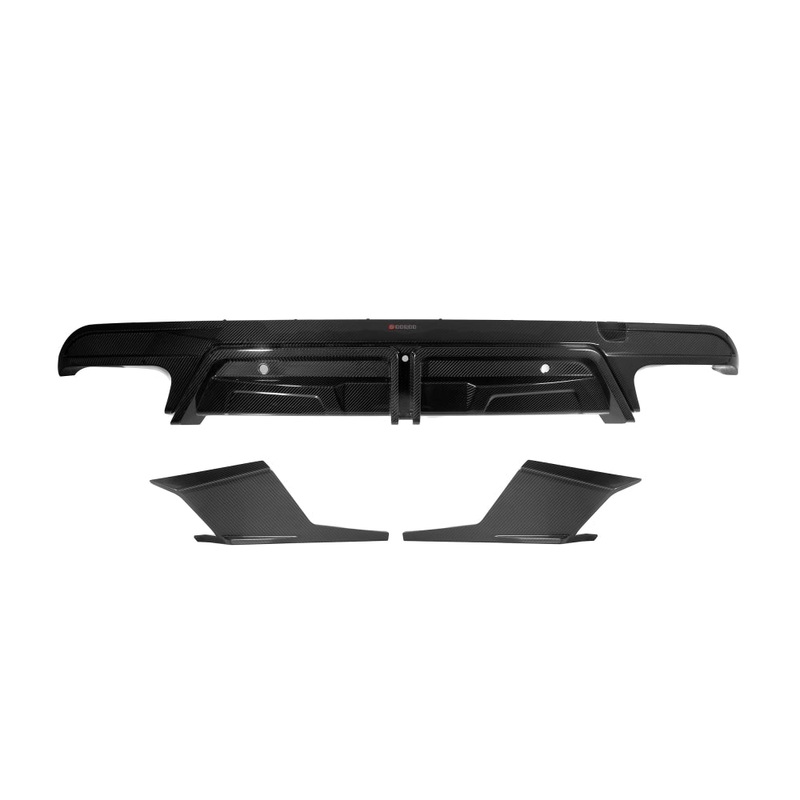 2019+ BMW X5M Carbon Fiber 3 Piece Rear Diffuser | F95