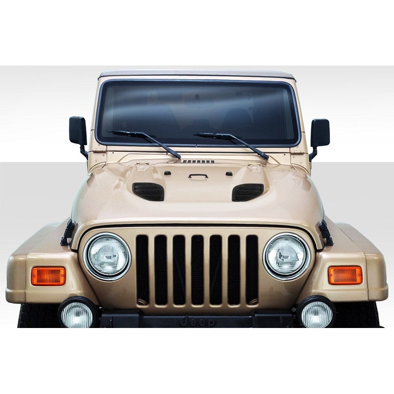 DURAFLEX 1997-2006 Jeep Wrangler Power Dome FRP Hood