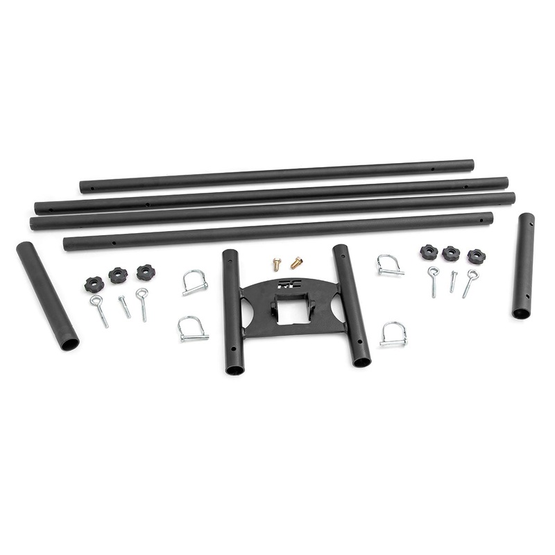 Flag Pole Holder | Dual | 2 Inch Hitch | w/ Flag Poles