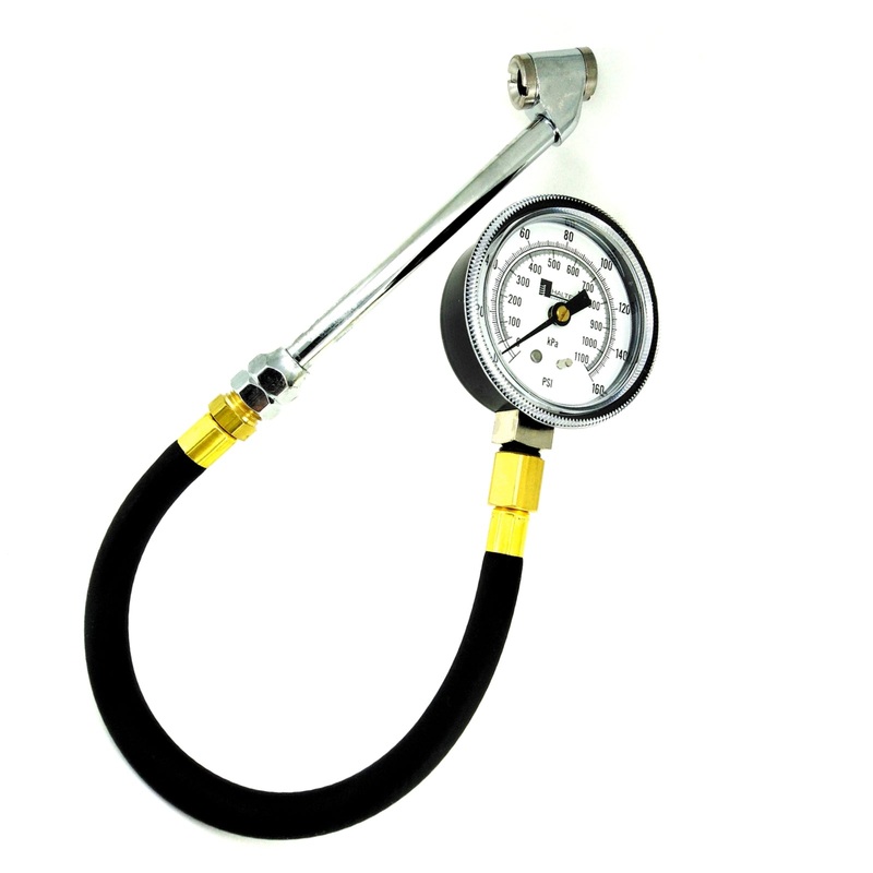Haltec GA-280 12″ Standard Bore Air Master Gauge with CH-335OP Dual Foot Air Chuck