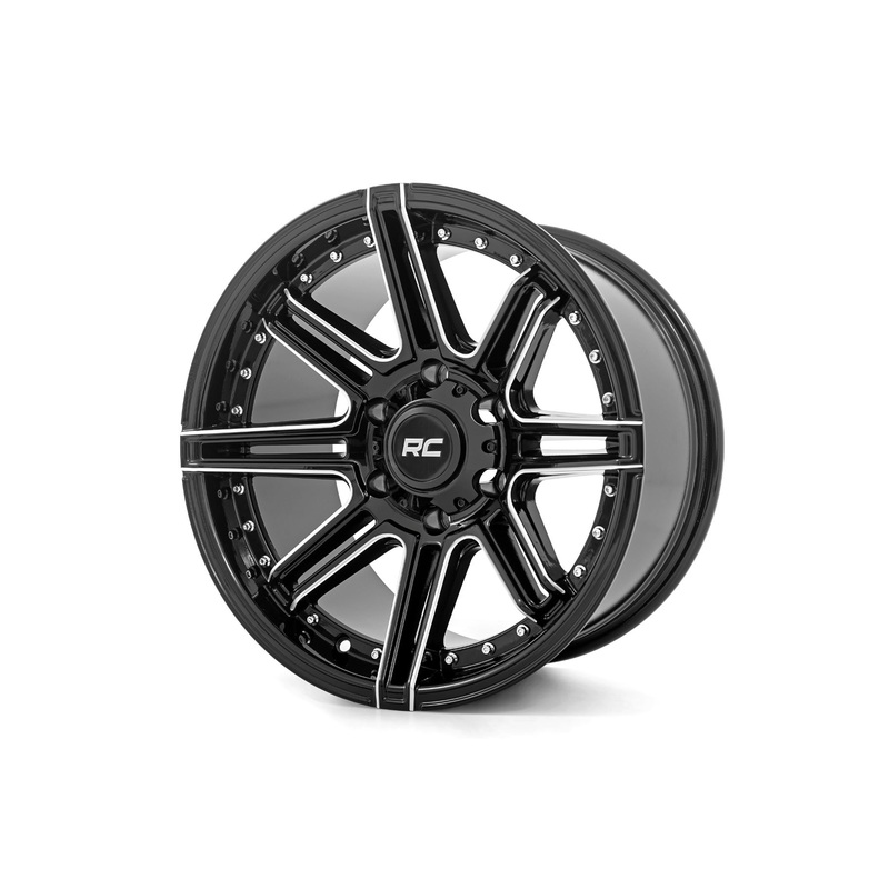 Rough Country 88 Series Wheel | One-Piece | Gloss Black | 17×9 | 6×135 | -12mm