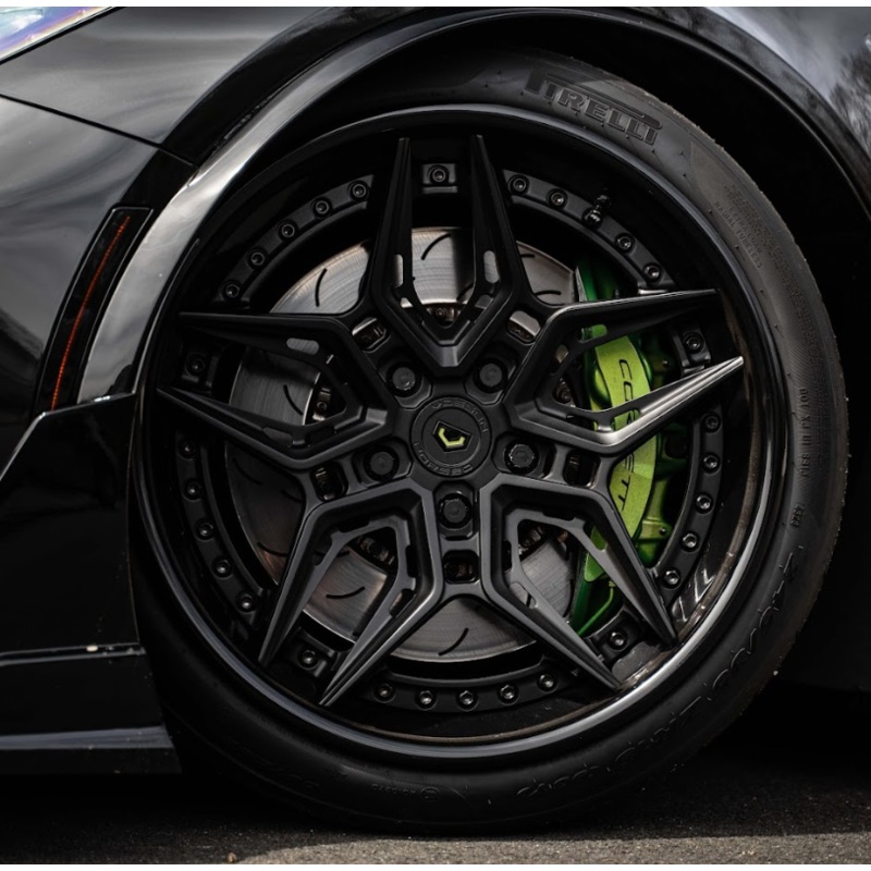 2016 C7 Corvette Z06 – Vossen EVO 4 R Wheels Pre-Mounted on Pirelli P Zero (Front) Toyo R888 R (Rear) Tires