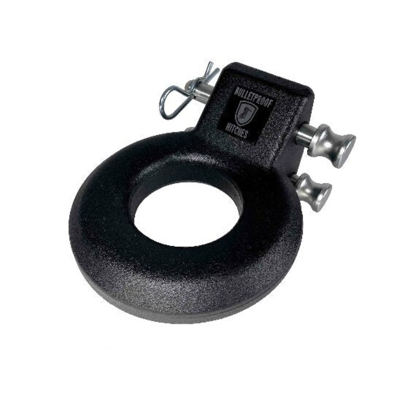 BulletProof Hitches – Loop Lunette Ring – Pintle Hitch Ring Rated to 24,000 lbs – Compatible with Towing Pintle Military Trailers, Demolition, & Recovery – Solid Steel, Corrosion-Resistant, Black Powder Coat