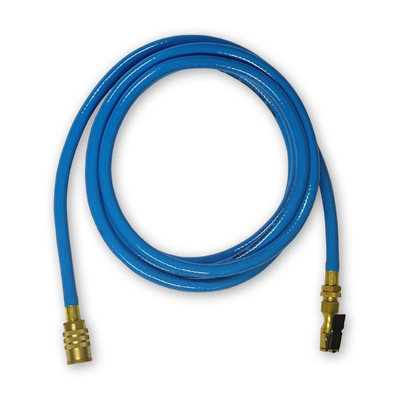Haltec Inflation System Blue Reinforced Air Hose with Coupler and Open Flow Lock On Air Chuck – Available 4 Options