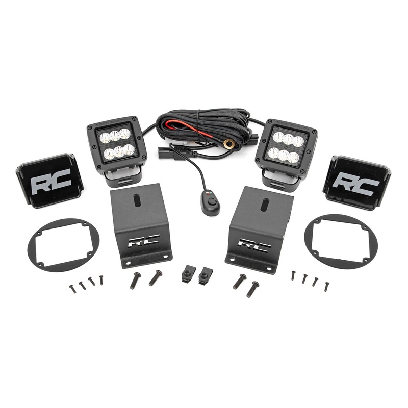 LED Light Kit | Fog Mount | 2″ Black Pair | Spot | Subaru Forester 4WD (14-18)