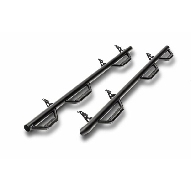 N-Fab Nerf Steps | Textured Black, Wheel-to-Wheel w/ Bed Access | F1797QC-6-TX | Compatible with Ford F-250 / F-350 Super Duty SuperCab 6.75′ Standard Bed, SRW / DRW Gas / Diesel 2017-2023
