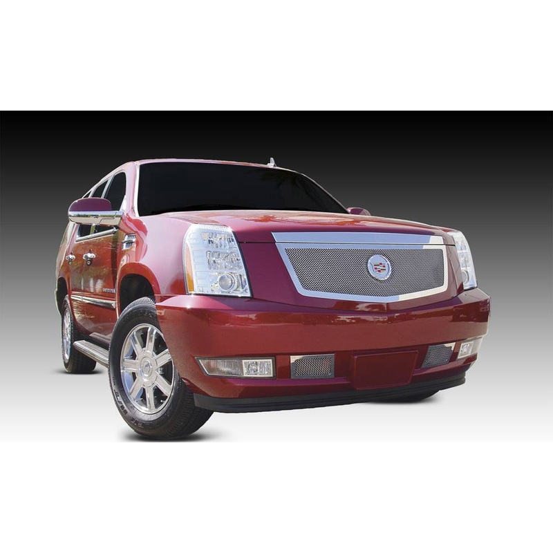 T-REX Grilles 54193 Polished Stainless Steel Small Mesh Grille Fits 2007-2014 Cadillac Escalade Escalade EXT Escalade ESV