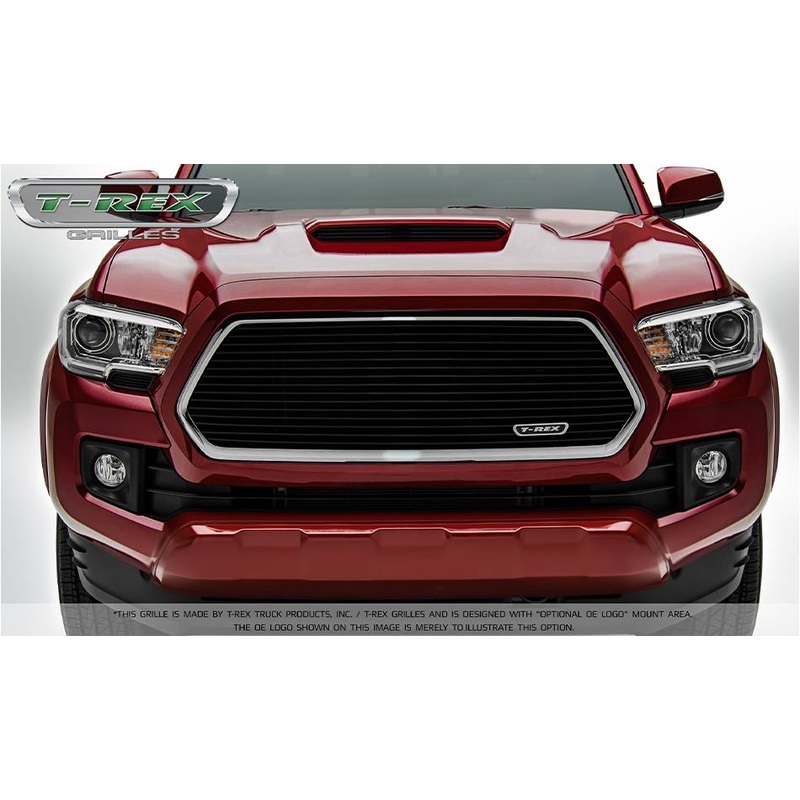 T-REX Grilles 20942B Black Aluminum Horizontal Grille Fits 2016-2017 Toyota Tacoma