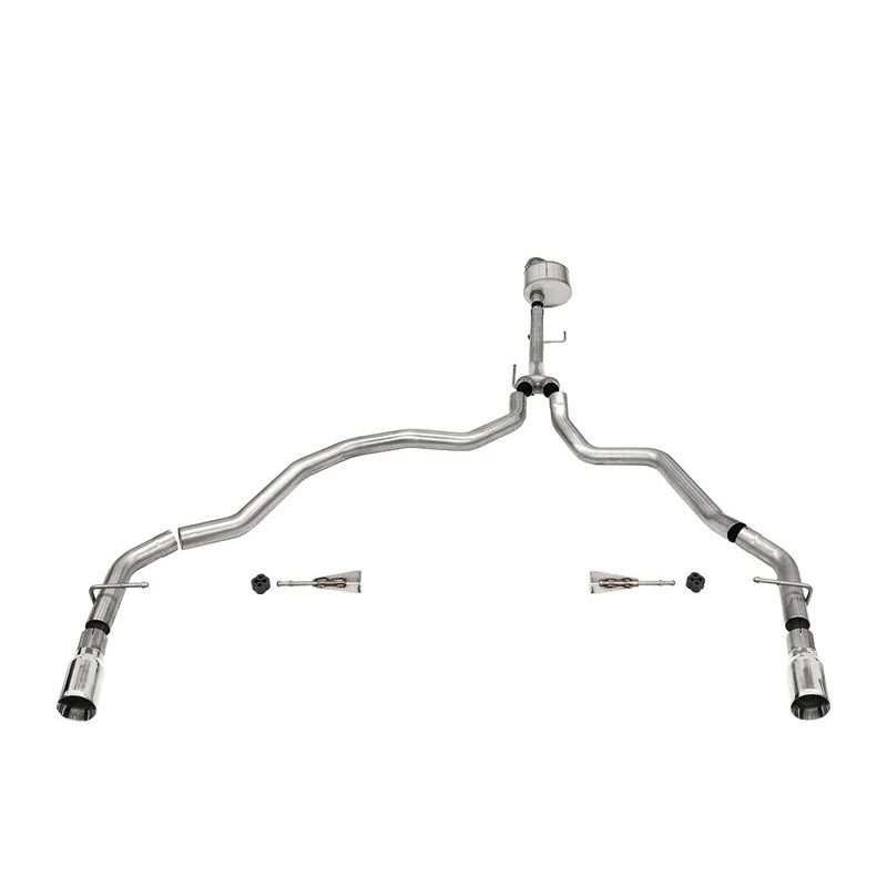 Corsa Performance – Xtreme / 3.0 in Cat-Back Dual Rear Exit | 2021-24 Ford F-150 5.0L V8 (122.8″ WB)