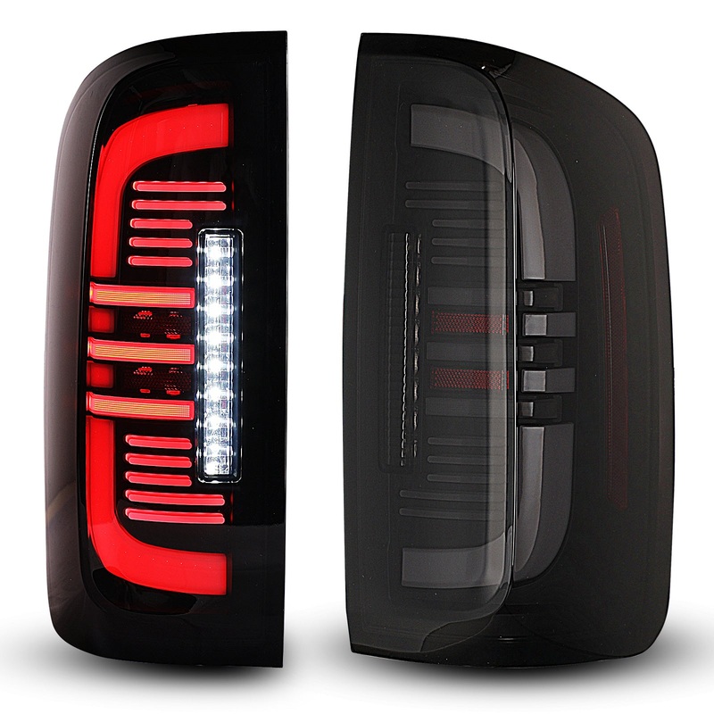 For 2015-2022 Chevy Colorado LED Tail Lights- Matte Black/ Smoke