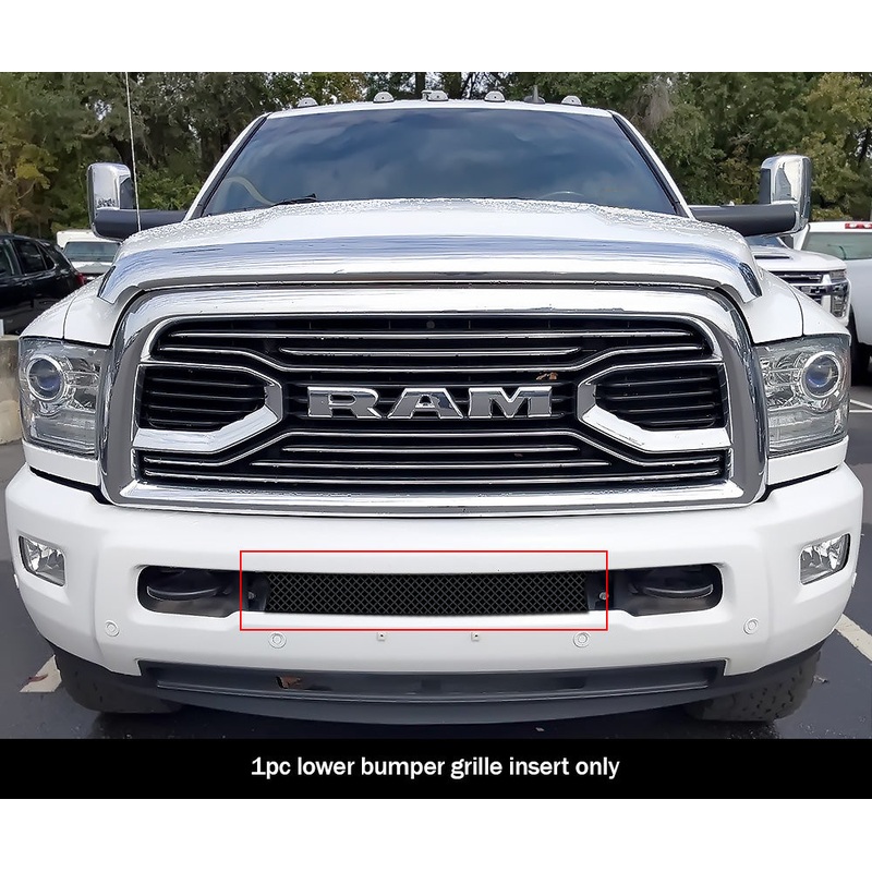 APS GR04GFC32G Lower Bumper Black Wire Mesh Grille Fits 2010-2018 Ram 2500