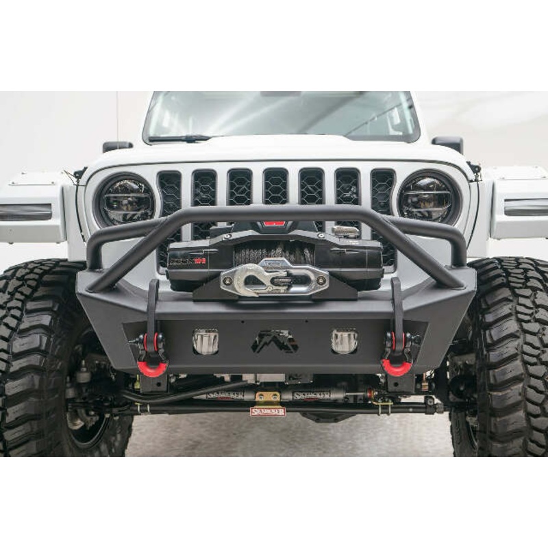Fab Fours JL18-B4752-1 Stubby Bumper Fits 18-22 Gladiator Wrangler (JL)