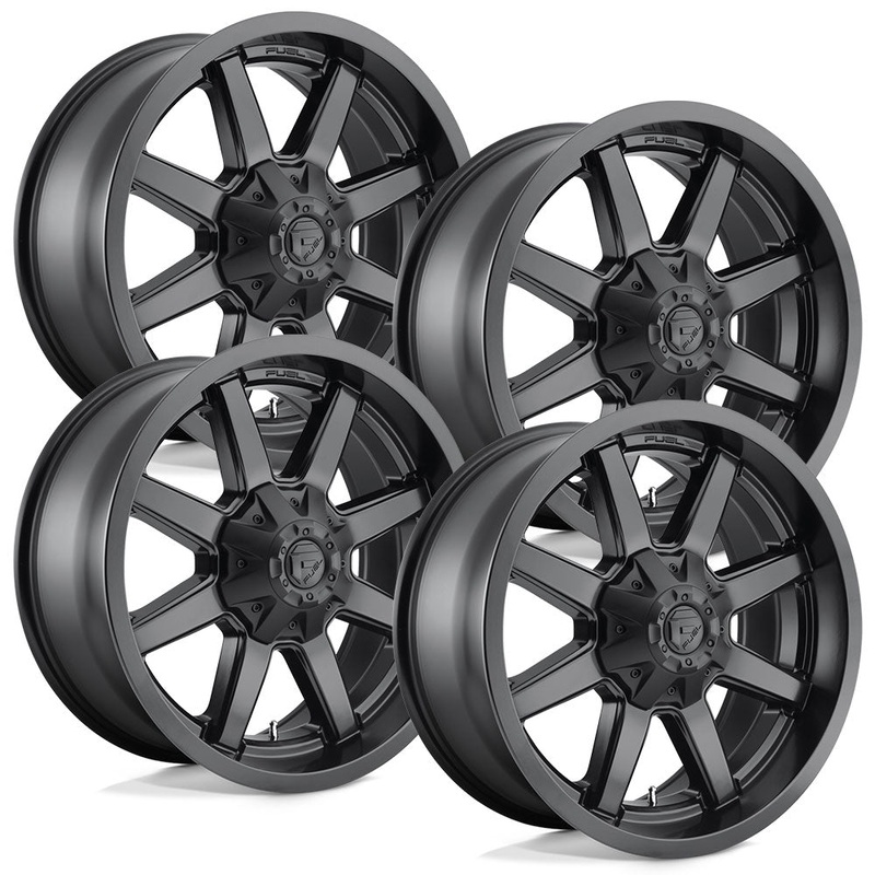 Fuel Maverick D436 Satin Black Finish Aluminum Ford SRW Wheel Kit (8×170)