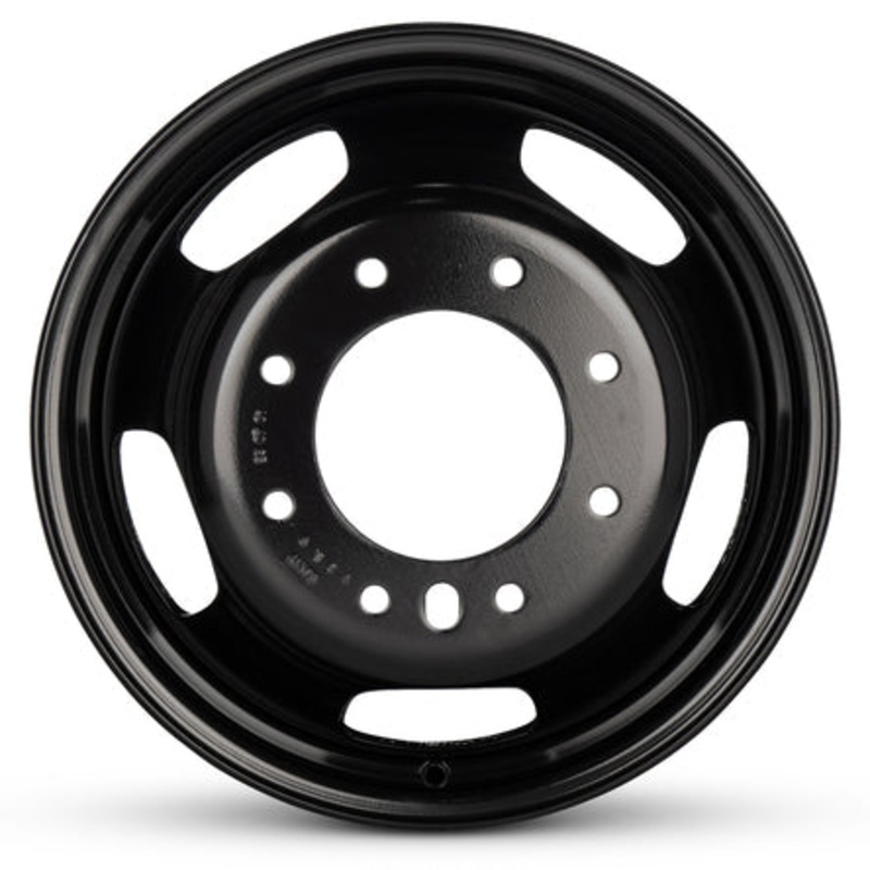17×6 Road Roady RRW-02703 Black 05-UP FORD 19-UP DODGE DUALLY Steel Wheels 8×200 Set of 4 (Fits Stock Tire Sizing)