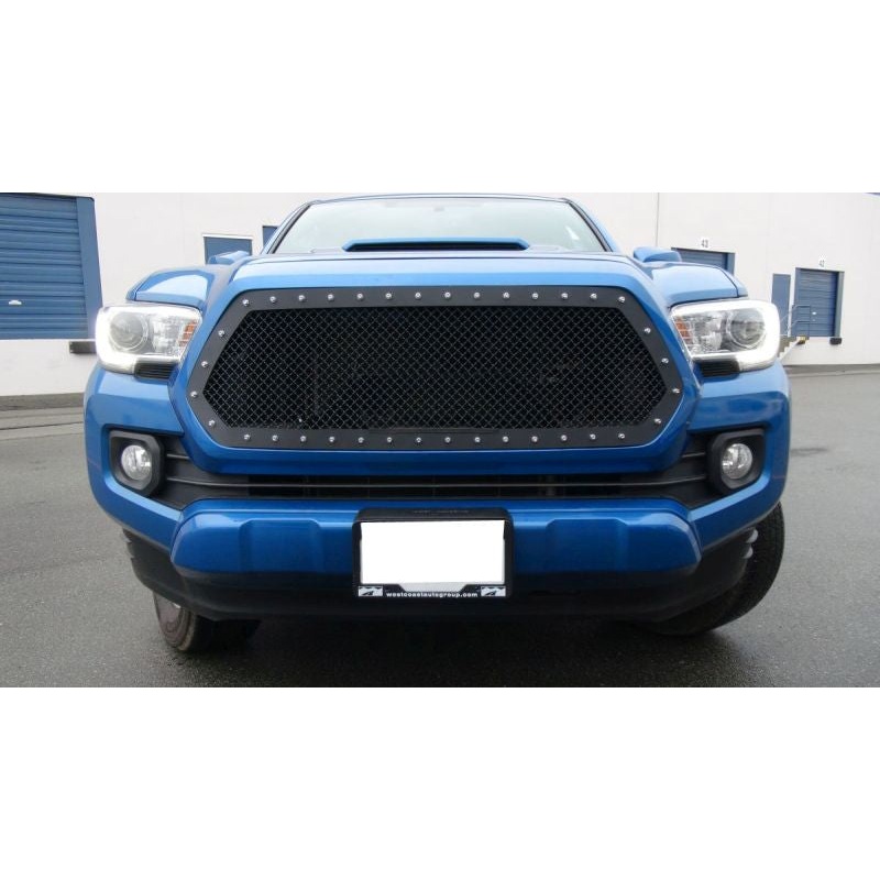 APS GR20LFC58H Main Upper Rivet Grille Fits 2016-2017 Toyota Tacoma