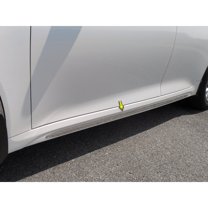 Kia Optima 2016-2020, 4-door, Sedan (2pc Stainless Steel Body Side Molding Accent), On the Rocker Acccent AT16805 QAA