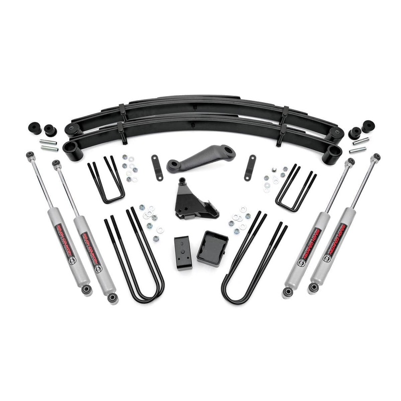 Rough Country 6 Inch Lift Kit Rear Blocks Fits Ford F-350 4WD 1999-2004