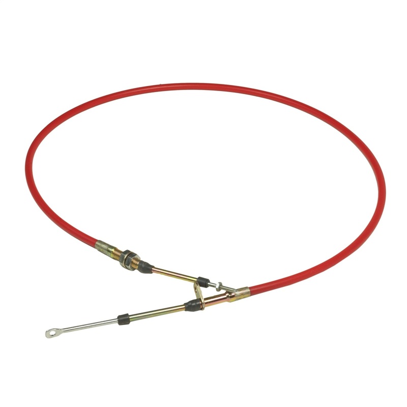 B&M 80833 5′ Super Duty Race Shifter Cable , Red