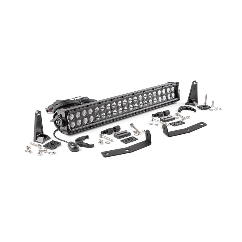 LED Light Kit | Bumper Mount | 20″ Black Dual Row | Nissan Titan XD (16-24)