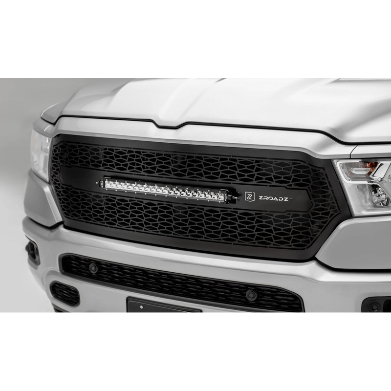 T-REX Grilles Z314651 Black Mild Steel Laser Cut Pattern Grille Fits 2019-2023 Ram 1500 Laramie 1500 Lone Star 1500 Big Horn 1500 Tradesman