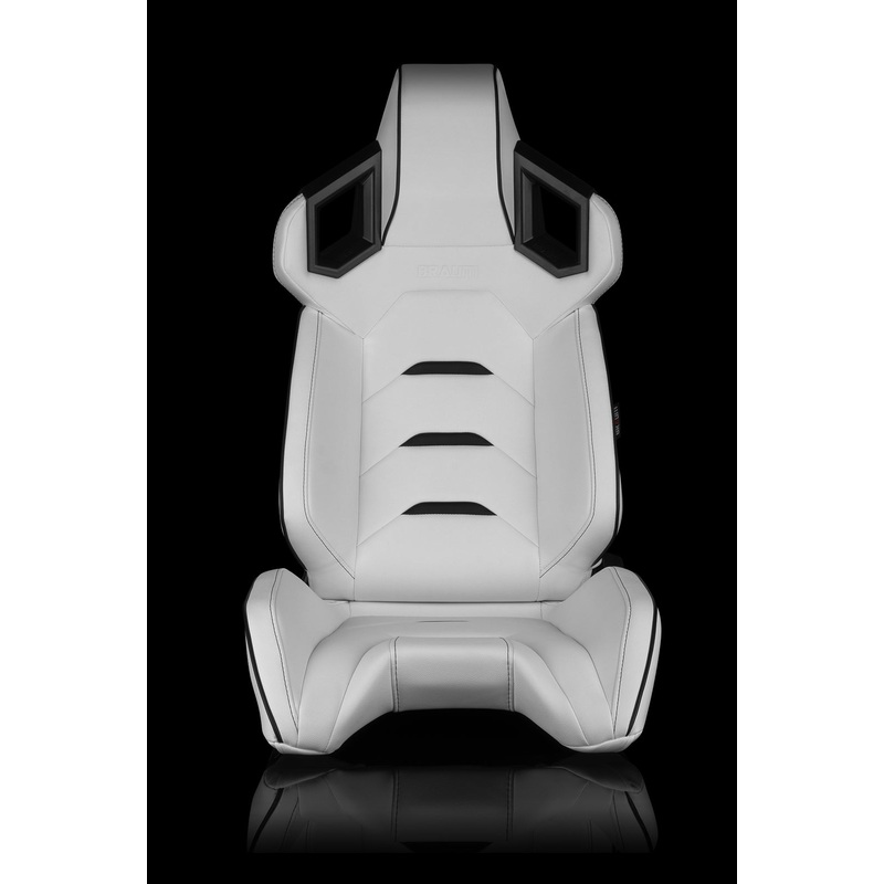 Universal BRAUM ALPHA-X SERIES RACING SEATS (WHITE & BLACK)  PAIR