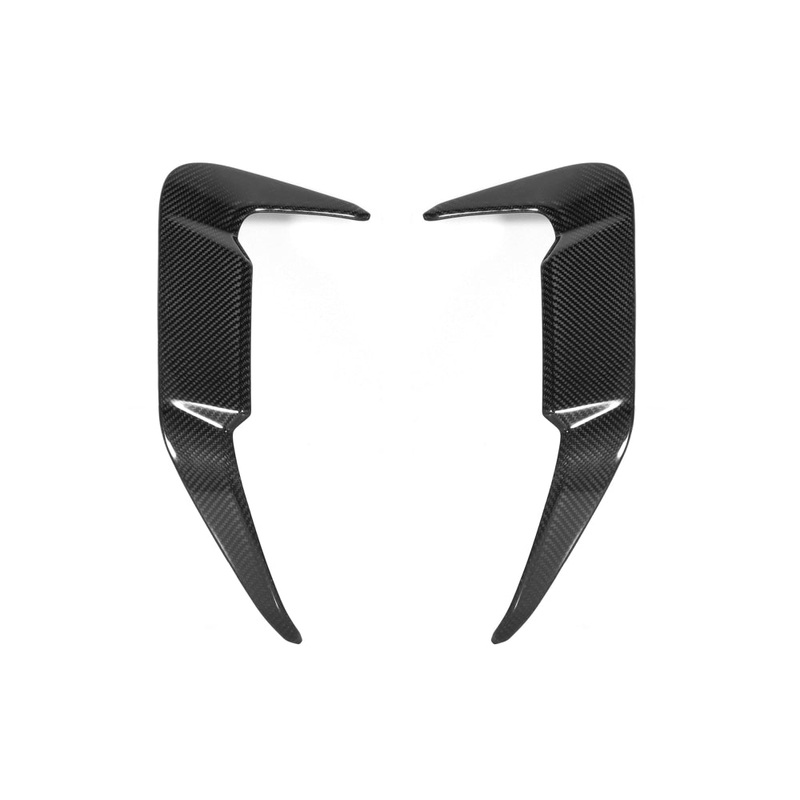 2019+ BMW X5M Carbon Fiber Rear Bumper Canards | F95