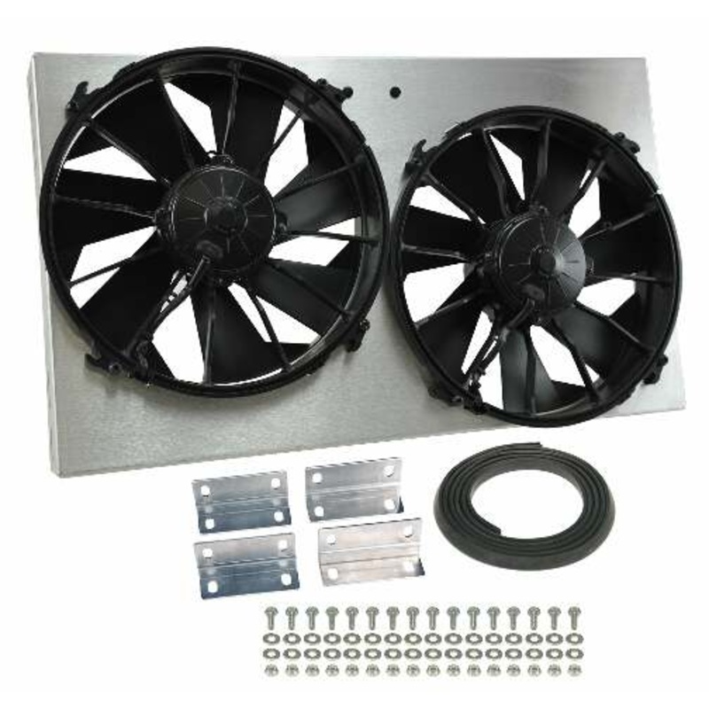 ELEC FAN DUAL HO DUAL W/SHRD