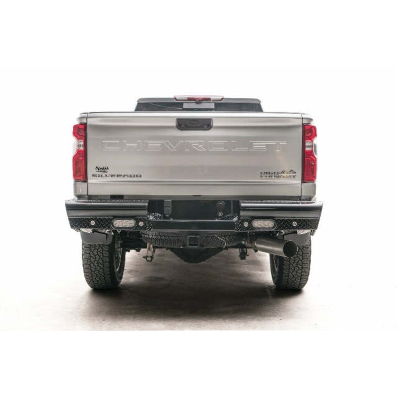 Fab Fours CH20-T4950-1 Black Steel Ranch Rear Bumper