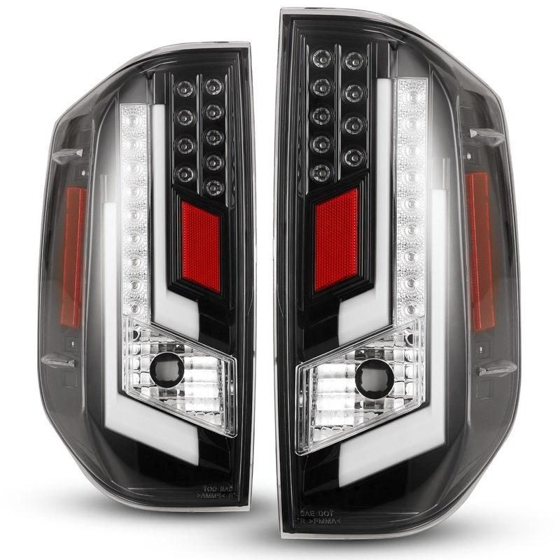 For 2014-2021 Toyota Tundra Tail Lights – Gloss Back / Clear