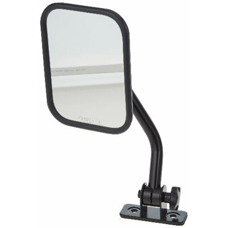Rugged Ridge | Quick Release Mirror, Rectangular, Black | 11025.13 | Compatible with Jeep Wrangler 1997-2018