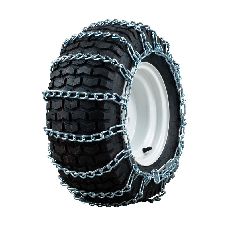 10-3 Quality Chain Snow Blower and Garden Tractor Heavy Duty Chains 2 Links Round Ladder – 1 Pair