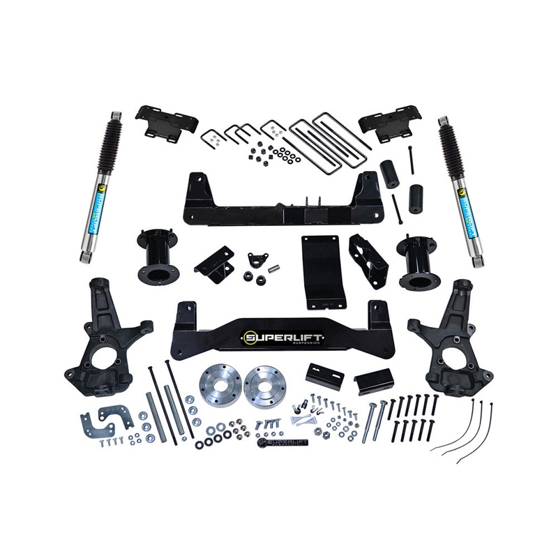 6.5″ Lift Kit-14-18 (19 Old Body) GM1500 4WD w OE Al or SS Ctrl Arms w Bil RrShk K161B