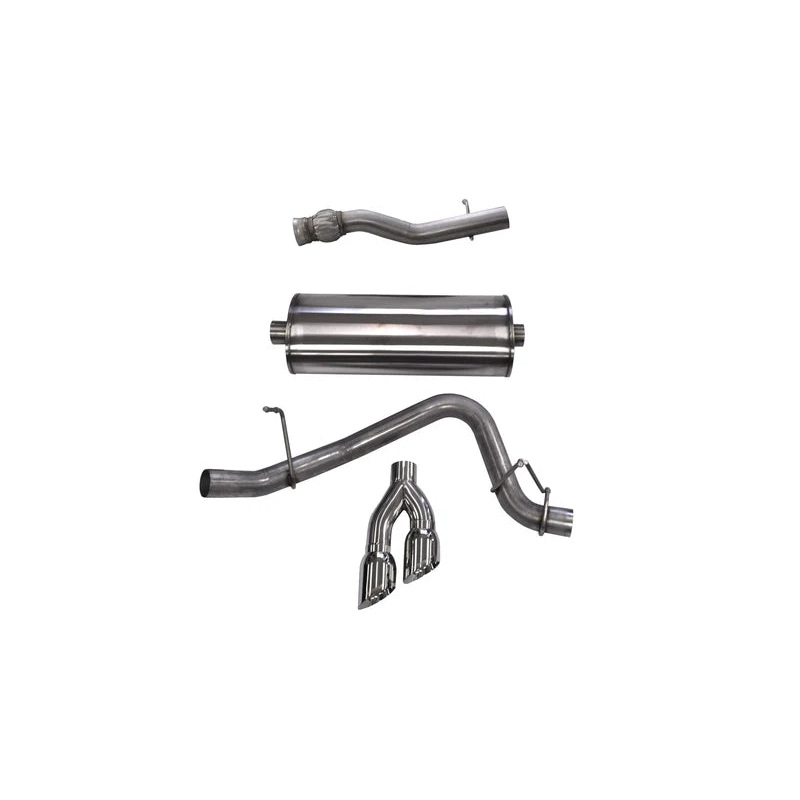 Corsa Performance – Sport / 3.0 in Cat-Back SSE 4.0 in Twin Tips | 2015-2020 Suburban, Yukon XL Denali, Escalade ESV 6.2L