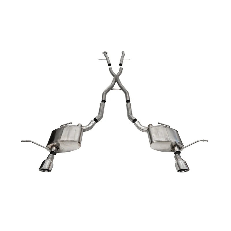 Corsa Performance – Xtreme, Sport / 2.5 in Cat-Back 4.5 in Single Tips | 2011-21 Jeep Grand Cherokee 5.7L