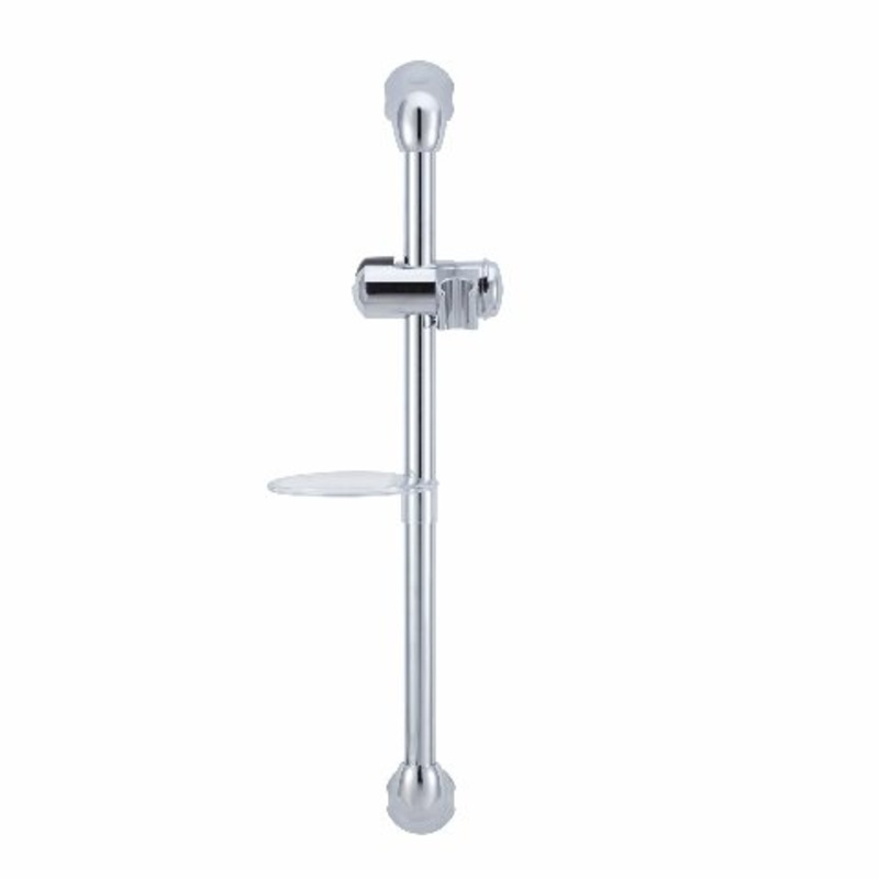 Dura Faucet DF-SA300CL-CP RV Adjustable Handheld Showerhead Shower Slide Bar (Chrome)