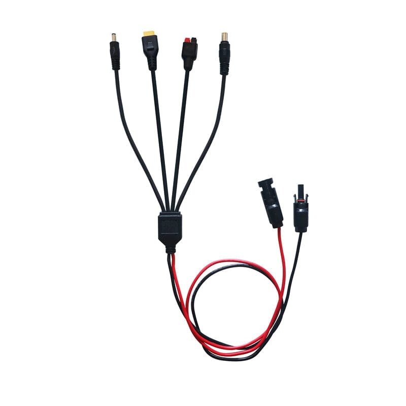 LENSUN Solar Panel Adaptor Cable for Power Station, 3.2ft/1m