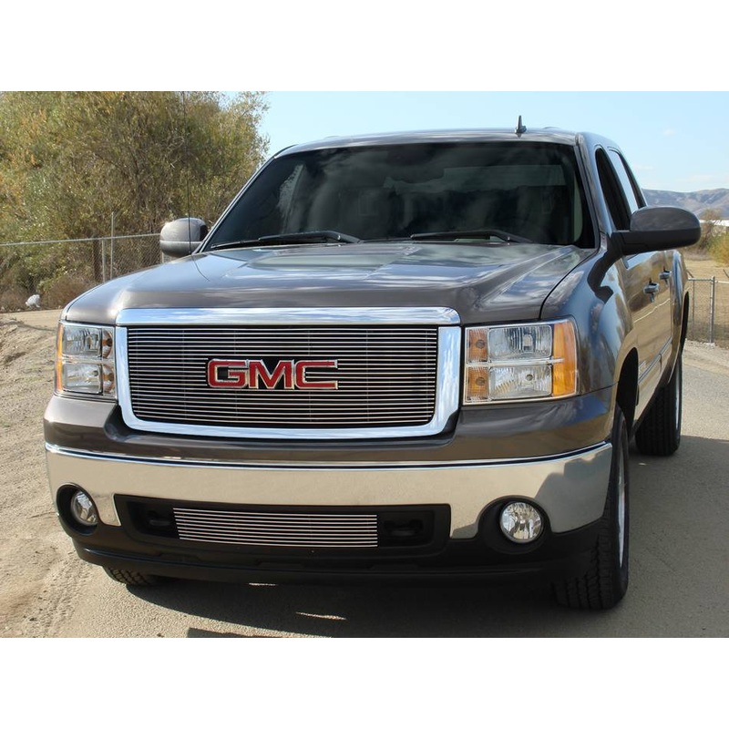 T-REX Grilles 21205 Polished Aluminum Horizontal Grille Fits 2007-2013 GMC Sierra 1500