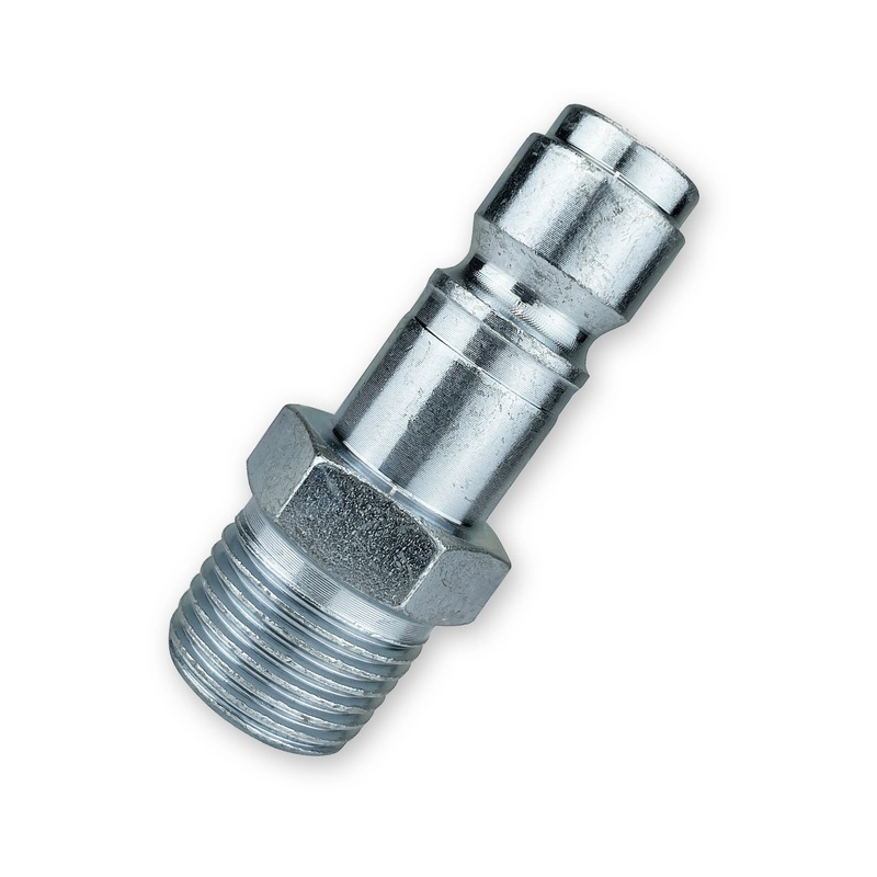 HALTEC NI-112 Tru-Flate Style 1/2 in NPT Male Coupler Nipple for Shop Air Line Hose Tools