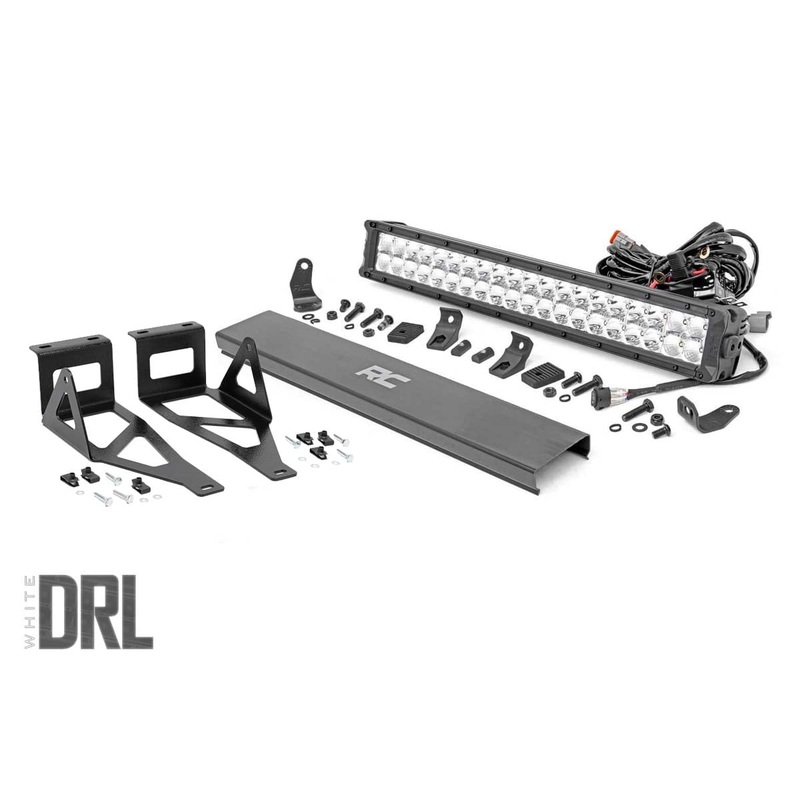 LED Light Kit | Bumper | 20″ Chrome Dual Row | White DRL | Ford F-250/F-350 Super Duty (05-07)