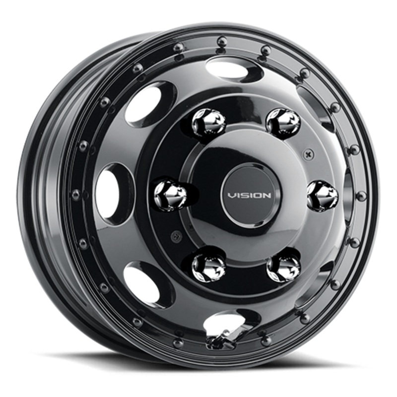 16×5.5 Vision Gloss Black Front 6×205 2007-Present Sprinter 3500 DRW