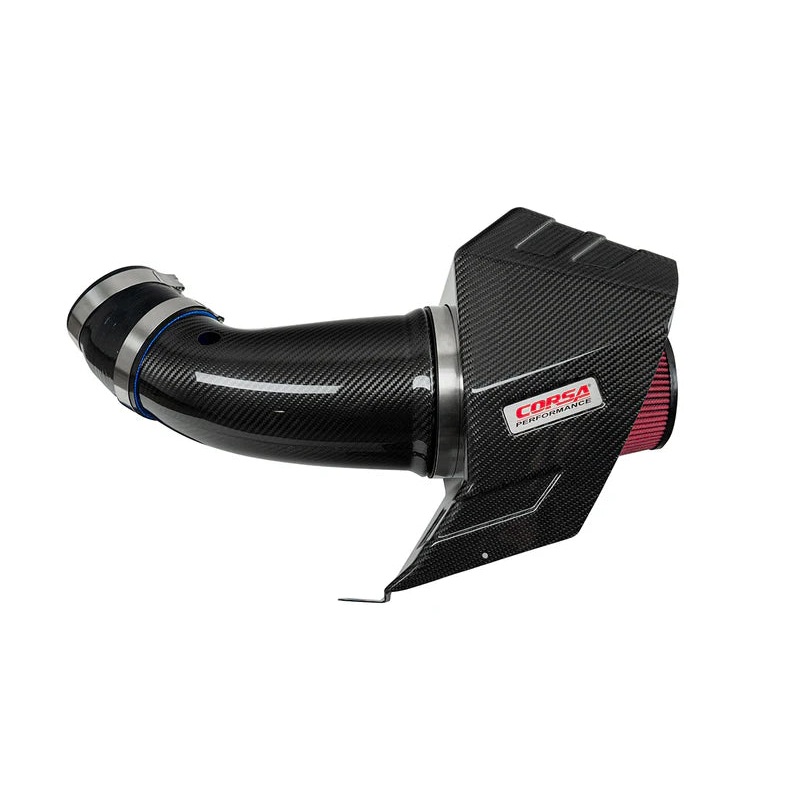 Corsa Performance – Black / Carbon Fiber Air Intake | 2020-2024 Dodge Durango SRT Hellcat 6.2L | 2018-21 Jeep Grand Cherokee TrackHawk 6.2L