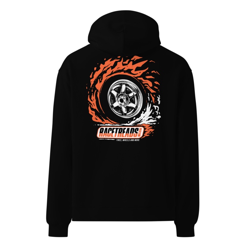 Tire on Fire Oversized  Hoodie