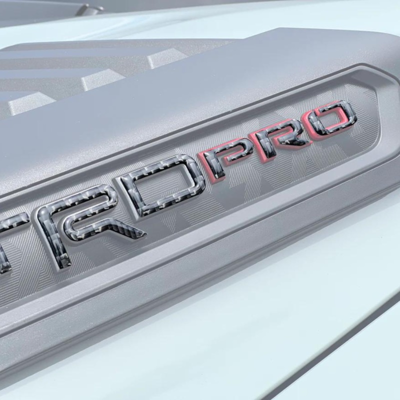 Tufskinz Hood Louver Pro Letter Overlays for Tundra (2022-2025)