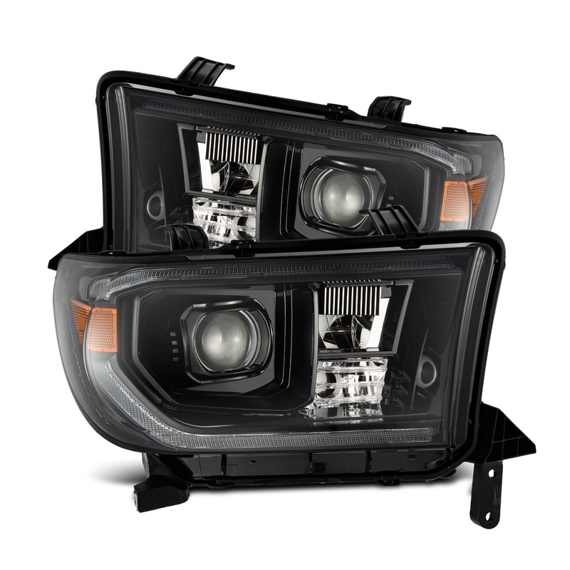 ALPHAREX 2007-2013 Toyota Tundra PRO-Series Halogen Projector Headlights Alpha-Black